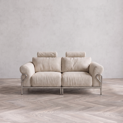 Wiageot Cloud Modular Sofa, two-seat configuration in ivory