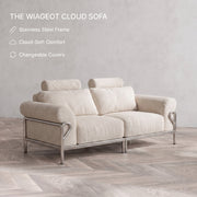 Wiageot Cloud Sofa comfort and adjustable headrest details