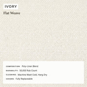 Wiageot ivory upholstery material specifications