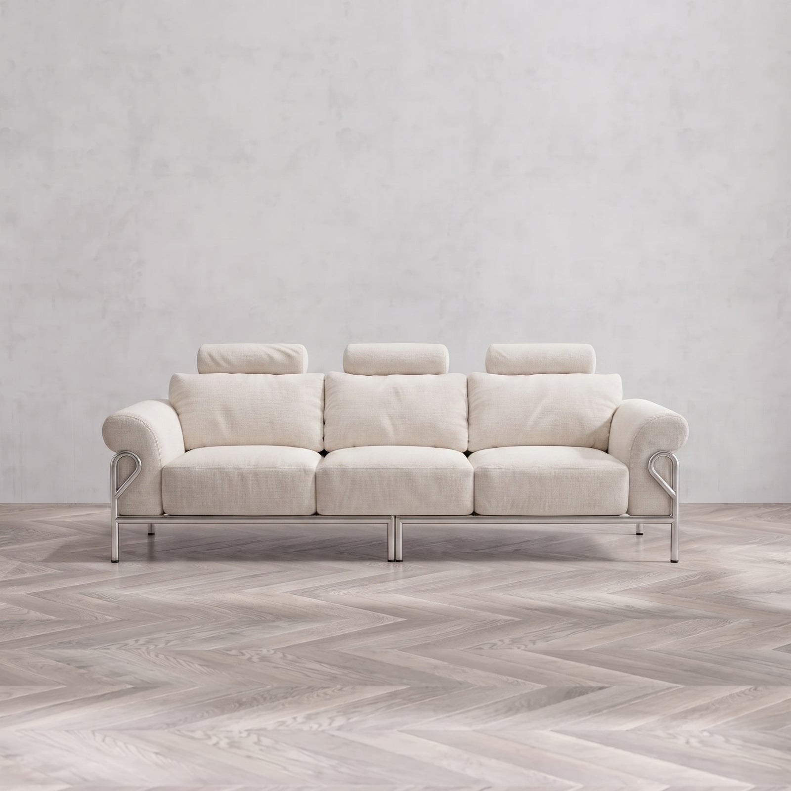 Wiageot Cloud 3 Seat Sofa in ivory