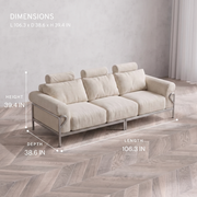 Wiageot Cloud 3 Seat Sofa product detail 5