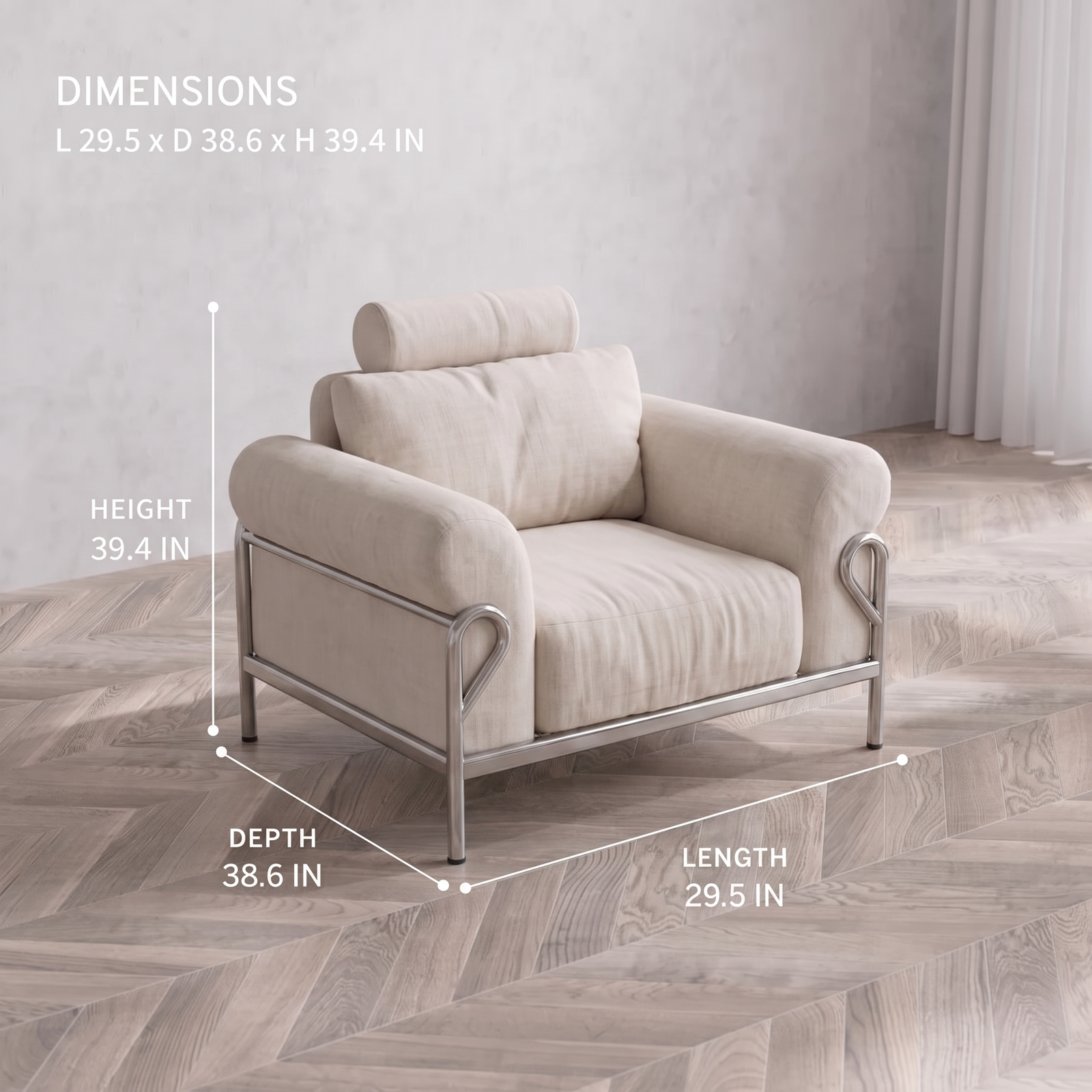 Wiageot Cloud Single Seat Chair product detail 5