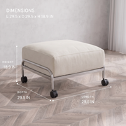 Wiageot Cloud Mobile Ottoman product detail 5