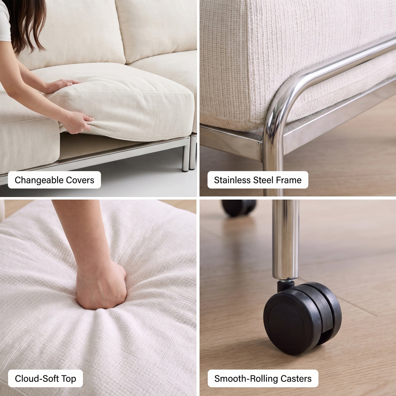 Wiageot Cloud Mobile Ottoman product detail 7